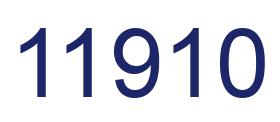 Number 11910 blue image