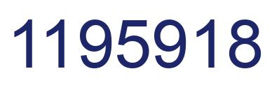Número 1195918 imagen azul