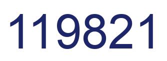 Número 119821 imagen azul