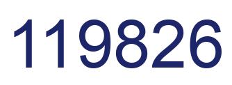 Number 119826 blue image