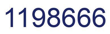 Number 1198666 blue image
