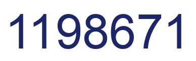 Número 1198671 imagen azul