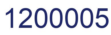 Number 1200005 blue image