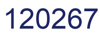 Number 120267 blue image