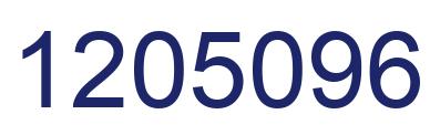 Number 1205096 blue image