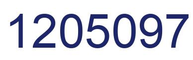 Number 1205097 blue image