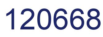 Number 120668 blue image