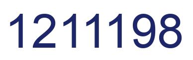 Number 1211198 blue image