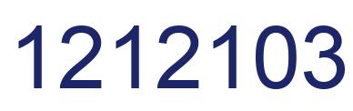Number 1212103 blue image