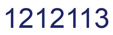 Number 1212113 blue image