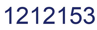 Number 1212153 blue image