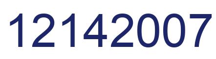 Número 12142007 imagen azul