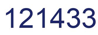 Número 121433 imagen azul