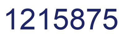 Number 1215875 blue image