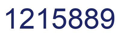 Number 1215889 blue image