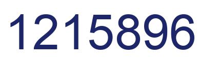 Número 1215896 imagen azul