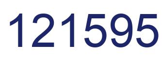 Number 121595 blue image
