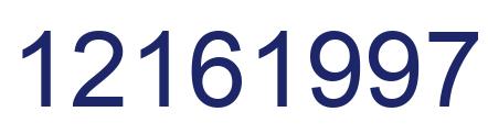 Número 12161997 imagen azul