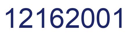Number 12162001 blue image