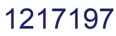 Número 1217197 imagen azul