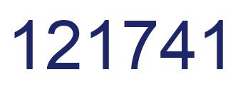 Número 121741 imagen azul