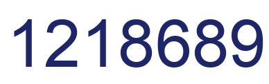 Número 1218689 imagen azul
