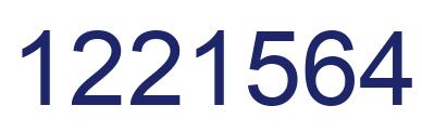 Número 1221564 imagen azul