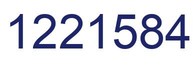 Número 1221584 imagen azul