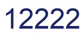 Number 12222 blue image
