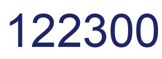 Número 122300 imagen azul