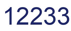 Number 12233 blue image