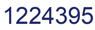 Number 1224395 blue image