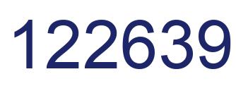 Number 122639 blue image
