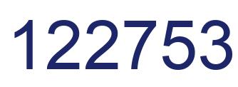 Number 122753 blue image