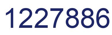 Number 1227886 blue image
