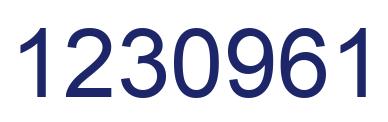 Número 1230961 imagen azul