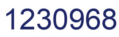 Número 1230968 imagen azul