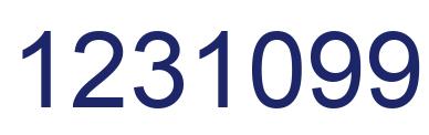 Número 1231099 imagen azul