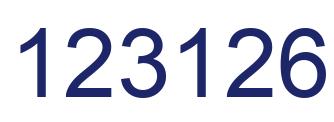 Number 123126 blue image