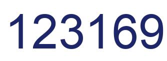 Número 123169 imagen azul