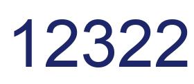 Número 12322 imagen azul