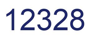 Number 12328 blue image
