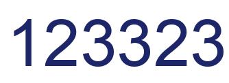 Number 123323 blue image