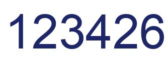 Number 123426 blue image