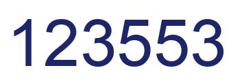 Número 123553 imagen azul
