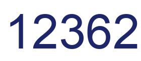 Number 12362 blue image