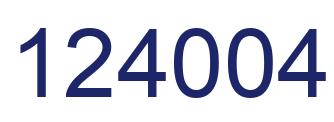 Número 124004 imagen azul