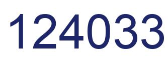 Número 124033 imagen azul