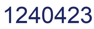 Number 1240423 blue image