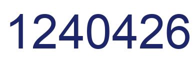 Number 1240426 blue image